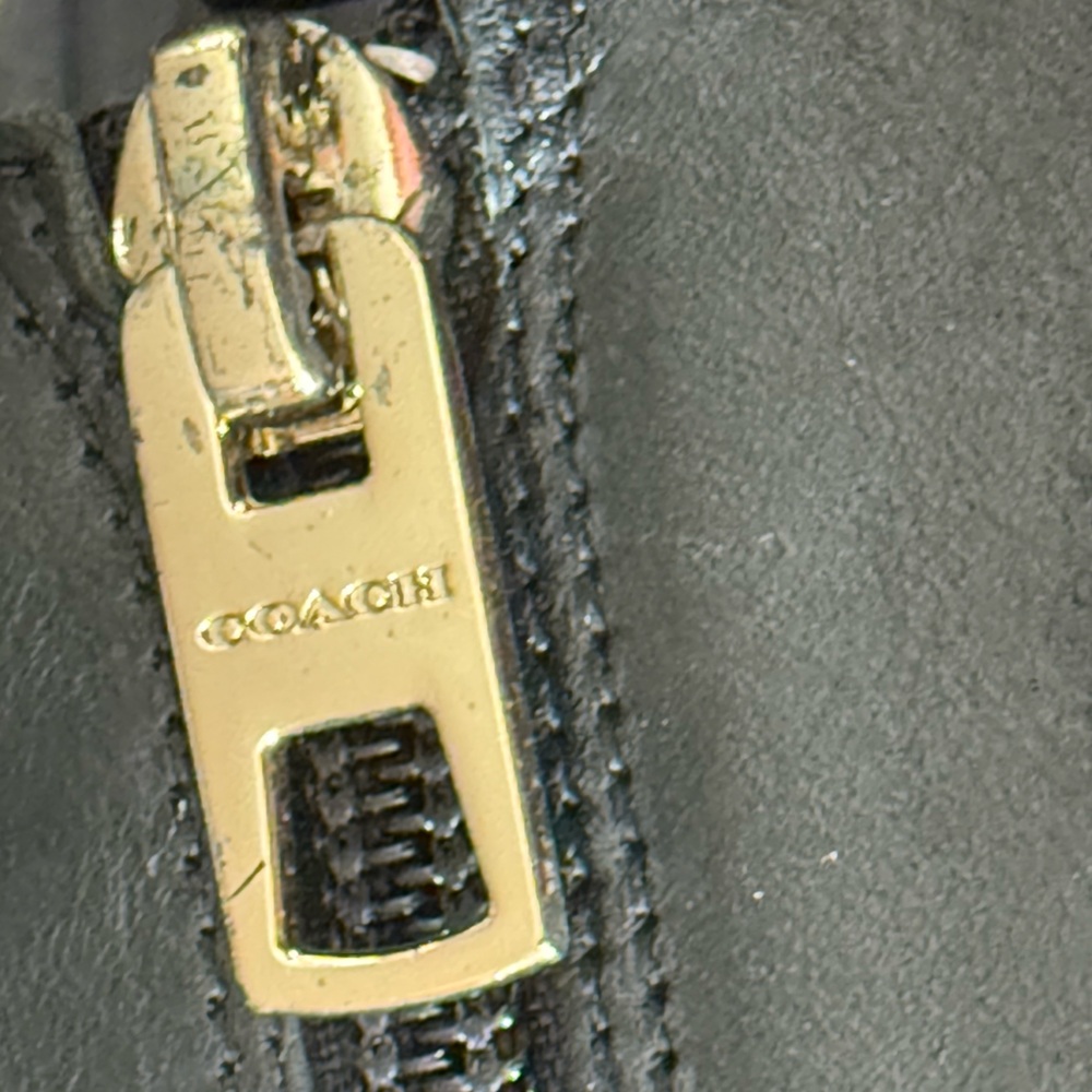 Coach Roma Black Leather Heeled Boots - Picture 7 of 8